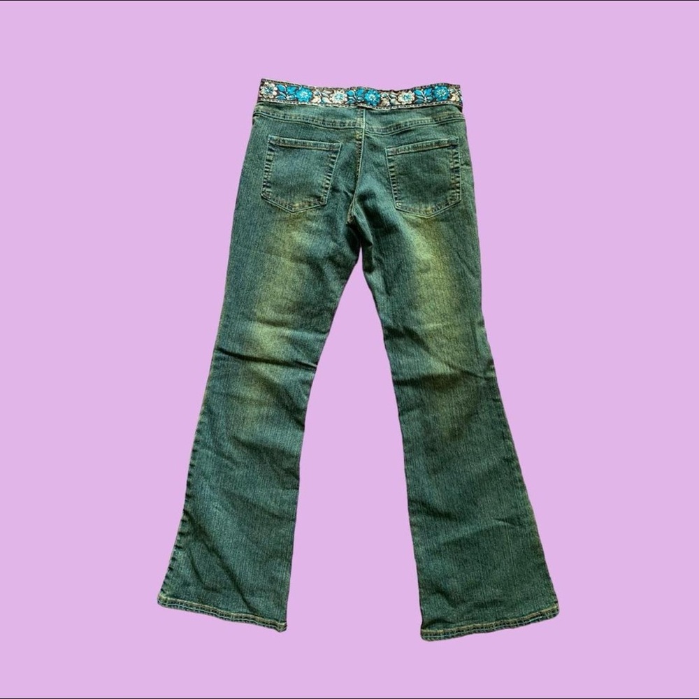 FLARE LOW RISE JEANS - Picture 2 of 7